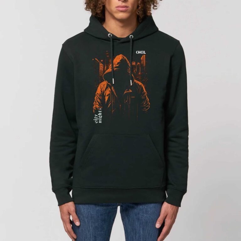 Sweat à capuche BIO Unisexe - City Nights Cruiser